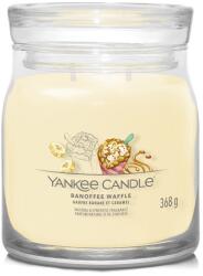 Yankee Candle Lumânare aromatica Signature sticlă medie Banoffee Waffle 368 g