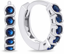 Brilio Silver Cercei argintii sclipitori cu zircon albastru EA672WB