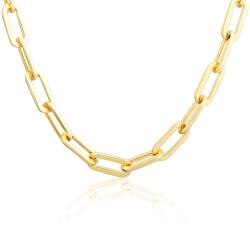 JVD Colier masiv placat cu aur SVLN0583SJ4GO45