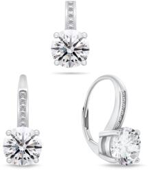 Brilio Silver Set fermecător din argint cu zirconi SET241W (pendant, cercei suspendați)