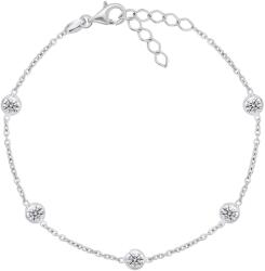 Brilio Silver Brățară fermecătoare din argint cu zircon BRC105W