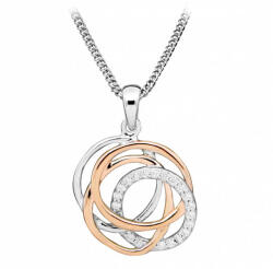 Silver Cat Colier elegant bicolor cu zirconi SC406