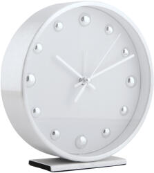 Karlsson 5970WH ceas de masă/alarmă de design alb, 16 cm diametru