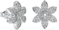 Guess Cercei din oțel cu pietre de zircon White Lotus JUBE04145JWRHT/U