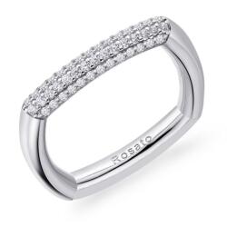 Rosato Inel argintiu elegant cu pietre de zircon Bianca RZBI31 52 mm