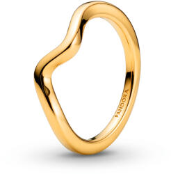 Pandora Inel ondulat placat cu aur Timeless Rose 163095C00 56 mm