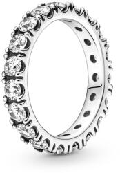 Pandora Inel strălucitor din argint cu cristale transparente Timeless 190050C01 60 mm