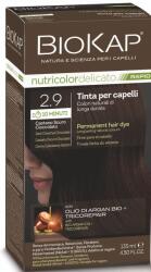 BioKap Nutricolor Delicato Rapid Permanent Hair Color 135 ml Vopsea fără de amoniac 2.9 Dark Chestnut Chocolate - vivantis