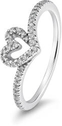 Pandora Inel romantic din argint cu inimă 199302C01 58 mm