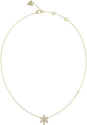 Guess Colier frumos placat cu aur cu floare White Lotus JUBN04146JWYGT/U
