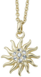 CRYSTalp Colier frumos placat cu aur cu cristale Energy Sun 32171. G