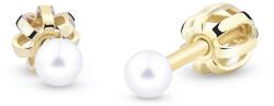 Cutie Jewellery Cercei din aur galben cu perle Z3003/4 0, 3 cm