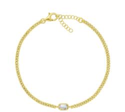Brilio Silver Brățară elegantă cu zircon BRC108Y