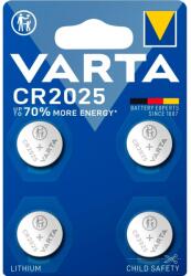 VARTA CR2025 lítium gombelem 4db 06025101404 (06025101404)