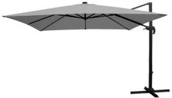 Garden Line Függő napernyő LED napelemes világítással - 3 x 4 m - Szürke (GAO1572)