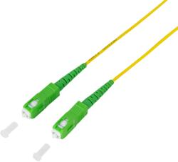 LogiLink Оптичен симплексен пач кабел, OS2, SM G. 657. A2, SC/APC-SC/APC, 15 м