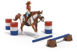 Schleich Hannah cu cal și obstacole - aventură western (OLP102642775) Figurina