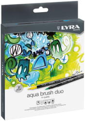 LYRA Markere LYRA Aqua Brush Duo, 2 capete (brush + 1mm), 24 culori/cutie (LR-006521240)