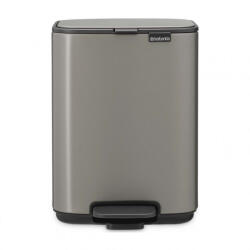 Brabantia Cos de gunoi Brabantia Bo Pedal 1010126, 4 l, Inchidere usoara, Baza antiderapanta, Gri (1010126) Cos de gunoi