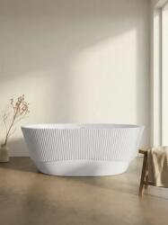 Coloana Cada freestanding 170x80 cm din acril Coloana Sia Line, acril alb lucios (5904442365985)