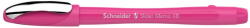 Schneider Pix SCHNEIDER Slider Memo XB, rubber grip, accesorii metalice, corp power pink - scriere albastra (S-150219)