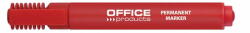 Office Products Permanent marker, varf tesit 1-5mm, corp plastic, Office Products - rosu (OF-17071311-04)