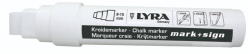 LYRA Marker cu creta, LYRA, pentru table de scris, varf 4-12mm - alb (LR-004420001) - forit