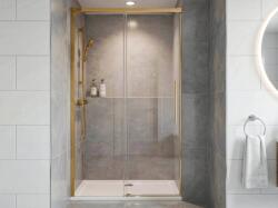 SAPHO GELCO LUXOR GOLD 120 cm zuhanyajtó transzparent üveggel, matt arany GU1212G (GU1212G)