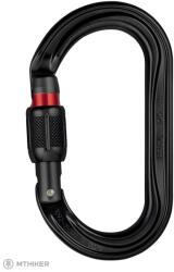 Petzl Carabină Petzl OK SCREW LOCK, black ()
