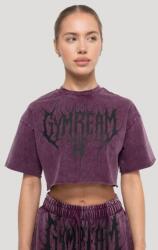 GymBeam Tricou cropped pentru femei Abyss Raisin XL