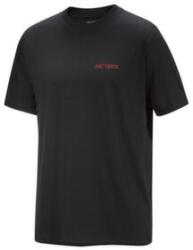 Arcteryx Kragg SL Cotton Blurred Bird SS Men Tricou cu mânecă scurtă Black/Dynasty XL