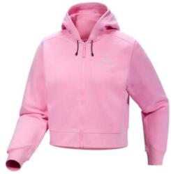 Arcteryx Emblem Fleece Full Zip Crop Hoody Women Hanorac Pineberry M