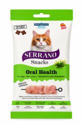 SERRANO Recompense pentru pisici Serrano Snacks Oral Care cu pui 50 gr