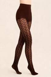 Gabriella Dres jacquard Cashmir 200 DEN maro cu model, L