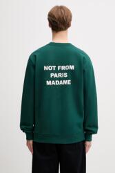 Drôle de Monsieur melegítőfelső férfi pamut Le Sweatshirt Slogan - zöld S