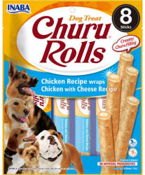 Inaba Foods Churu Rolls Recompense pentru caini cu Pui si Branza 4x12 Gr (EUD733)