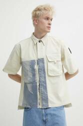 A-cold-wall* pamut ing Strand Overshirt - bézs XL