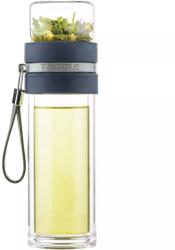 Style de Vie T-BOTTLE Sticlă de ceai, denim albastru, Înălțime: 265 mm, Ø: 90 mm, Conținut 0, 30 litri