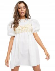Asos Ruha Mini Fehér Kockás Felső 38 M Rzlm 38