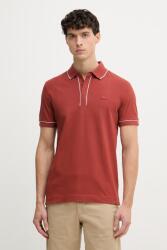 Lacoste férfi póló pamut elasztánnal - narancssárga XL