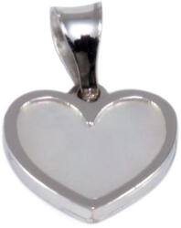Ékszershop Gyöngyház fehérarany pici szív medál (1346108)