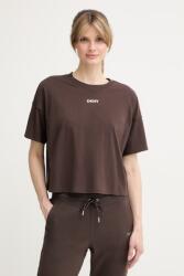 DKNY póló női pamut - barna M