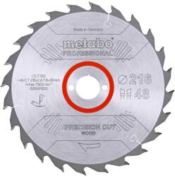 Metabo CIRCULAR SAW BLADE HW/CT 216x30x48z PRECISION CUT WOOD PROFESSIONAL (2498626)