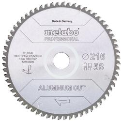 Metabo circular saw blade for aluminum 254x30x72 teeth (6933367)