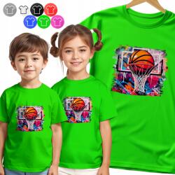  Gyerek Póló T-shirt Kosárlabda Játéktábla Fiúknak XL (KOSZULKA DZIECIIĘCA ZIEL V2 - NR 74)