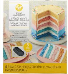 Wilton 5 db-os sütőforma szett Wilton Réteges Torta 15 cm (03-3113)