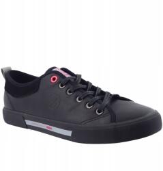 Cross Jeans Férfi tornacipő fekete öko bőrből Cross Jeans 43 (76559)