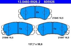ATE Fékbetét készlet ATE 13.0460-5926.2 for OPEL, VAUXHALL, ISUZU (13.0460-5926.2)
