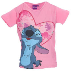 Mister Licence Disney Lilo és Stitch, A csillagkutya Fun Light Pink gyerek rövid póló, felső (85FML357643B6)