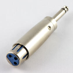 KáCsa Audió MC-922 - 6, 3 mm mono Jack - XLR mama adapter